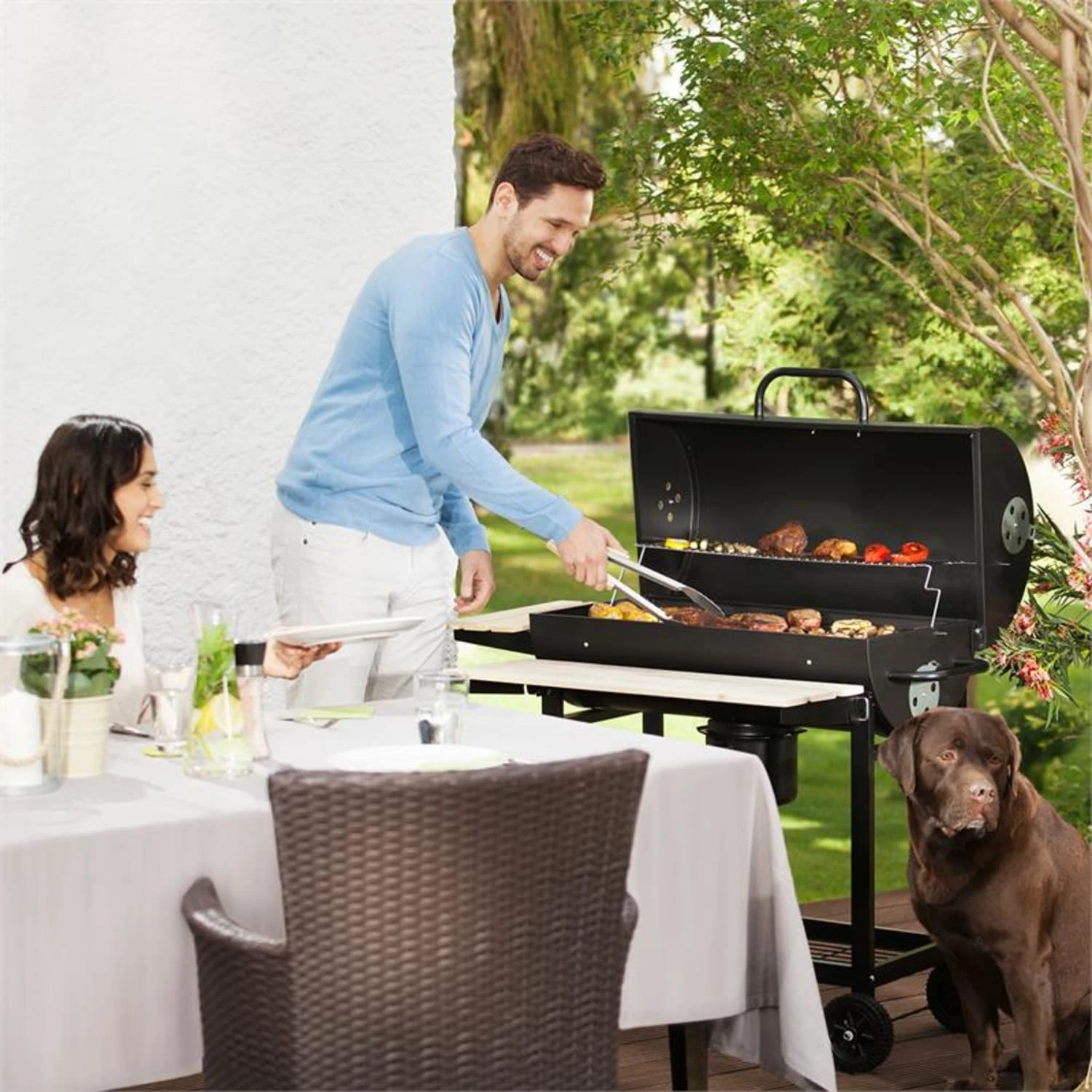 Beef Butler Holzkohlegrill Smoker 2 Beef Butler Holzkohlegrill Smoker – Bild 2