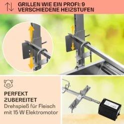 Sauenland Spanferkelgrill Mit Elektromotor Drehspieß -Gartendekorations Geschäft 10026798 de 0003 usp