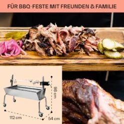 Sauenland Spanferkelgrill Mit Elektromotor Drehspieß -Gartendekorations Geschäft 10026798 de 0006 usp