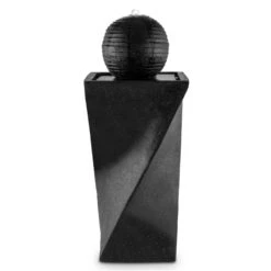 Schönbrunn Springbrunnen Kugelbrunnen Solar 200 L/h LED Basalt -Gartendekorations Geschäft 10027997 yy 0003 titel Duramaxx Schoenbrunn Solar Springbrunnen