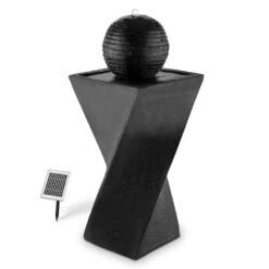 Schönbrunn Springbrunnen Kugelbrunnen Solar 200 L/h LED Basalt -Gartendekorations Geschäft 10027997 yy 0005 titel Duramaxx Schoenbrunn Solar Springbrunnen
