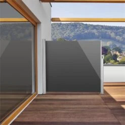 Bari 316 Seitenmarkise Seitenrollo 300x160cm Aluminium Anthrazit -Gartendekorations Geschäft 10028008 yy 0003 ambient Blumfeldt Bari 316 Seitenmarkise