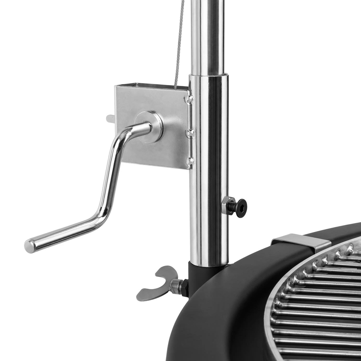 Delion Galgen-Schwenkgrill Feuerschale Ø80cm Hochfuß Seilzug Edelstahl 8 Delion Galgen-Schwenkgrill Feuerschale Ø80cm Hochfuß Seilzug Edelstahl – Bild 8