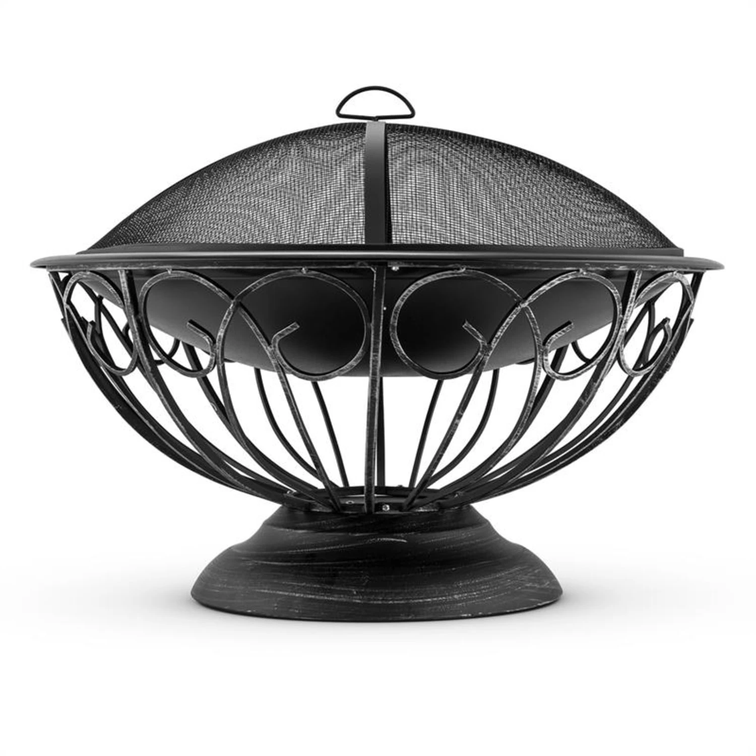 Tulip Feuerschale Ø75cmGrill Feuerstelle Funkenschutz Stahl Brüniert 2 Tulip Feuerschale Ø75cmGrill Feuerstelle Funkenschutz Stahl Brüniert – Bild 2