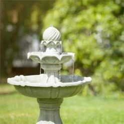 Vogelsbrunn Springbrunnen 60x90cm 3W Solar Akku Beton-Optik -Gartendekorations Geschäft 10029039 yy 0004 ambient Blumfeldt Vogelsbrunn Zierbrunnen Solar reedit v2