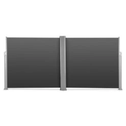 Bari Doppio 616 Doppel-Seitenmarkise 6x1,6m Aluminium Anthrazit -Gartendekorations Geschäft 10029125 yy 0003 front Blumfeldt Bari Doppio Doppelseitenmarkise 6x160cm