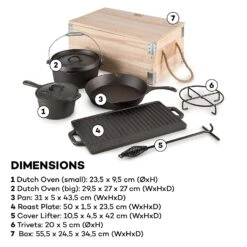 Hotrod Masterplan Dutch Oven Set 7-teilig BBQ Topfset Gusseisen -Gartendekorations Geschäft 10029164 yy 0008 logo