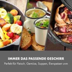 Hotrod 45 Dutch Oven BBQ-Topf 4,5 Qt / 4 Liter Gusseisen Schwarz -Gartendekorations Geschäft 10029165 de 0003 logo