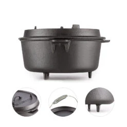 Hotrod 145 Dutch Oven BBQ-Topf 12 Qt / 11,4 Liter Gusseisen Schwarz -Gartendekorations Geschäft 10029168 yy 0004 logo