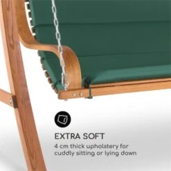 Tahiti Hollywoodschaukel 110 Cm 2-Sitzer Sonnendach Polyester Lärche -Gartendekorations Geschäft 10029200 yy 0004 logo Blumfeldt Tahiti Hollywoodschaukel Sonnendach