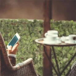 Fency Bright Leaf Sichtschutzzaun Windschutz 300x150 Cm Buche Hellgrün -Gartendekorations Geschäft 10029247 yy 0004 ambient Blumfeldt Fency Bright Leaf Sichtschutz