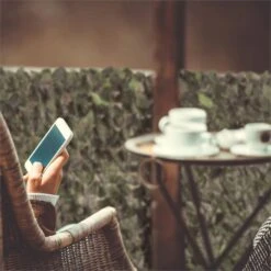 Fency Dark Leaf Sichtschutzzaun Windschutz 300x100 Cm Dunkelgrün Mix -Gartendekorations Geschäft 10029248 yy 0004 ambient Blumfeldt Fency Dark Leaf Sichtschutz