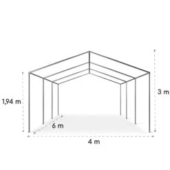 Sommerfest 4x6m 500 G/m² Partyzelt Festzelt PVC Wasserdicht Verzinkt -Gartendekorations Geschäft 10029434 yy 0010 logo