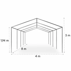 Sommerfest 4x8m 500 G/m² Partyzelt Festzelt PVC Wasserdicht Feuerfest -Gartendekorations Geschäft 10029437 yy 0010 logo