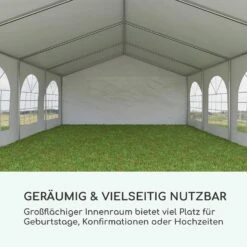 Sommerfest 5x8m 500 G/m² Partyzelt Festzelt PVC Wasserdicht Verzinkt -Gartendekorations Geschäft 10029439 de 0003 logo