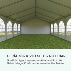 Sommerfest 5x10m 500 G/m² Partyzelt Festzelt PVC Wasserdicht Verzinkt -Gartendekorations Geschäft 10029441 de 0003 logo