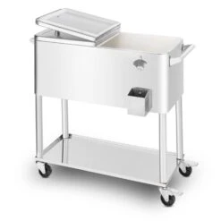 Springbreak 2000 Getränkewagen Terrassenkühlwagen 80l Edelstahl -Gartendekorations Geschäft 10029647 yy 0004 logo