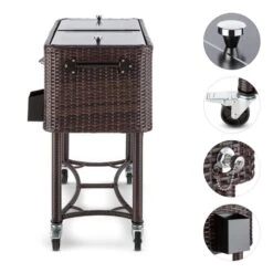 Springbreak Getränkewagen Kühlbox Terrassenkühlwagen 80l Rattandekor -Gartendekorations Geschäft 10029648 yy 0003 logo