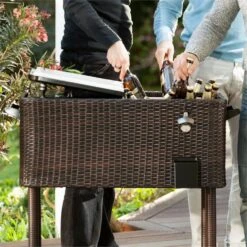 Springbreak Getränkewagen Kühlbox Terrassenkühlwagen 80l Rattandekor -Gartendekorations Geschäft 10029648 yy 0004 logo