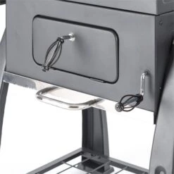 Bigfoot Holzkohlegrill Smoker BBQ-Grill 55 X 40 Cm Stahl Schwarz -Gartendekorations Geschäft 10029763 yy 0006 detail Klarstein Bigfoot BBQ Grill Smoker