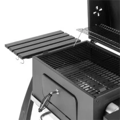 Bigfoot Holzkohlegrill Smoker BBQ-Grill 55 X 40 Cm Stahl Schwarz -Gartendekorations Geschäft 10029763 yy 0007 detail Klarstein Bigfoot BBQ Grill Smoker