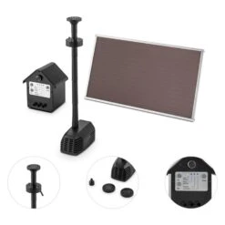 Wasserwerk 250 Wasserpumpe Solar Springbrunnen 250 L/h LED Akku -Gartendekorations Geschäft 10029901 yy 0005 titel Blumfeldt Wasserwerk 250 Solar Springbrunnen LED