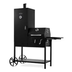 Fleischbrocken Holzkohlegrill Smoker Räucherofen BBQ-Grill Schwarz -Gartendekorations Geschäft 10030554 yy 0006 titel Professional charcoal grill and smoker