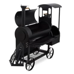 Dampflok Smoker Grill 3 Mm Stahl Schwarz -Gartendekorations Geschäft 10030555 yy 0006 front Train Grill