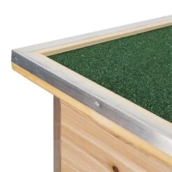 Schloss Wuff Hundehütte Größe XL 110x160x100cm Isoliert Windfang Holz -Gartendekorations Geschäft 10030670 yy 0006 detail oneConcept Schloss Wuff Hundehuette 110x160x100 cm