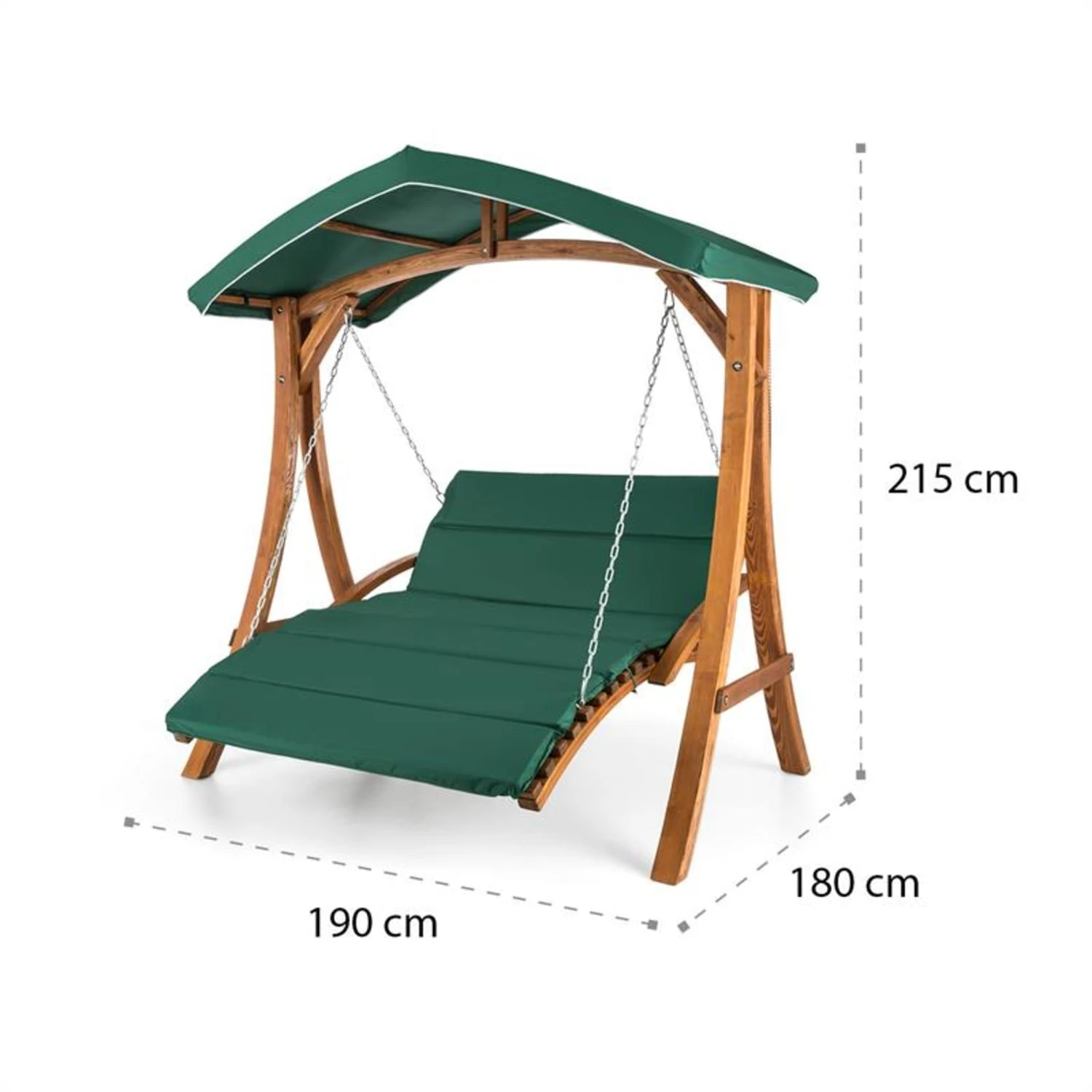Aruba Hollywoodschaukel Gartenschaukel 130 Cm 2-Sitzer Massivholz 8 Aruba Hollywoodschaukel Gartenschaukel 130 Cm 2-Sitzer Massivholz – Bild 8