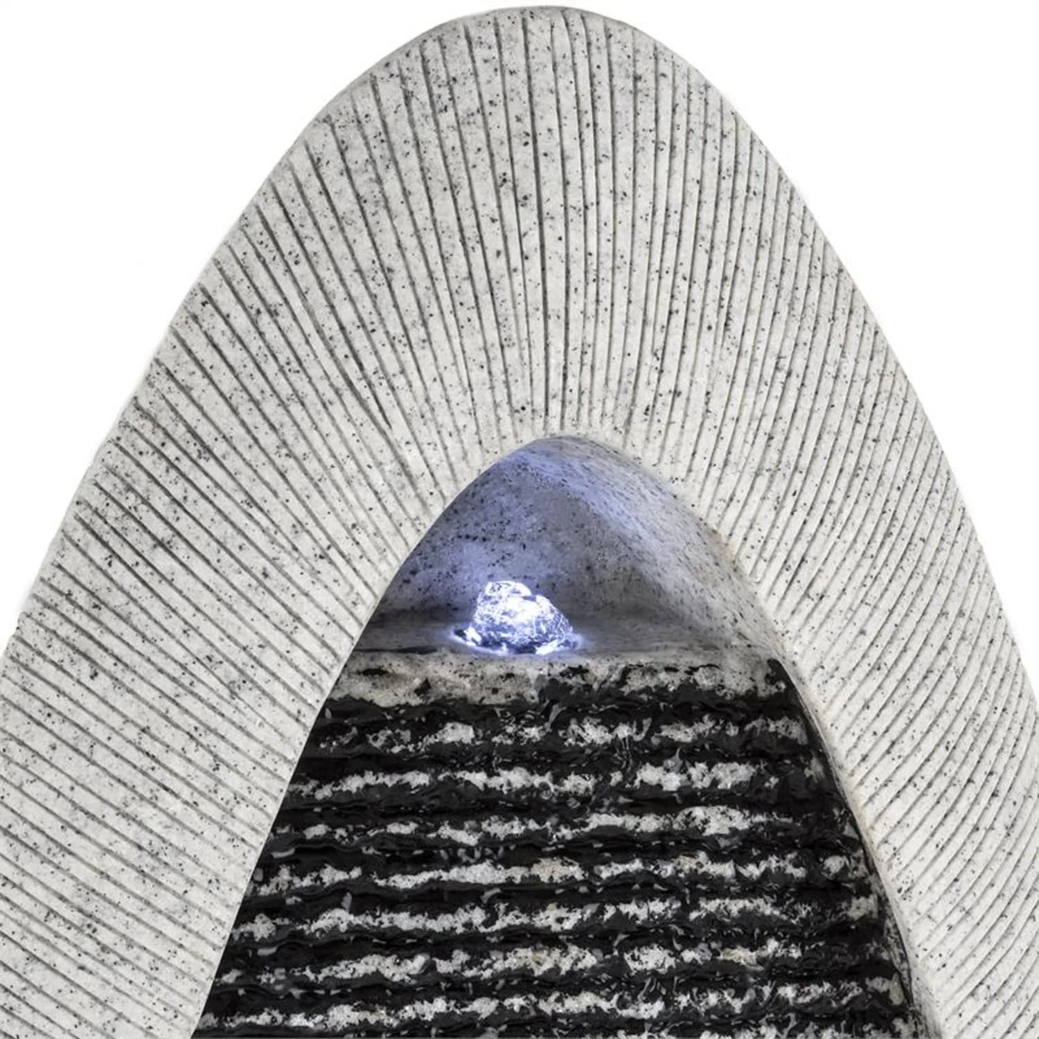 Gavarnie Wandbrunnen LED 37,5x89,5x9 Cm Oval 6W Pumpe IP 67 4 Gavarnie Wandbrunnen LED 37,5x89,5x9 Cm Oval 6W Pumpe IP 67 – Bild 4