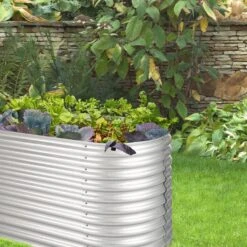 High Grow Hochbeet Gartenbeet 2,0m Zink-Alu-Beschichtung Silber -Gartendekorations Geschäft 10031119 uk 0003 logo