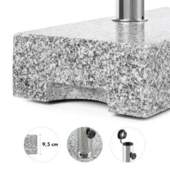 Schirmherr 25HSQ Sonnenschirmständer 25 Kg Balkon Grau Poliert 8 Schirmherr 25HSQ Sonnenschirmständer 25 Kg Balkon Grau Poliert -Gartendekorations Geschäft 10031463 yy 0004 detail Blumfeldt Schirmherr 25HSQ Sonnenschirmstaender