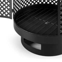 Essos Gartenofen Holzofen Ø45cm Gitterwand Stahlblech Schwarz -Gartendekorations Geschäft 10031482 yy 0004 detail Blumfeldt Essos Gartenofen schwarz