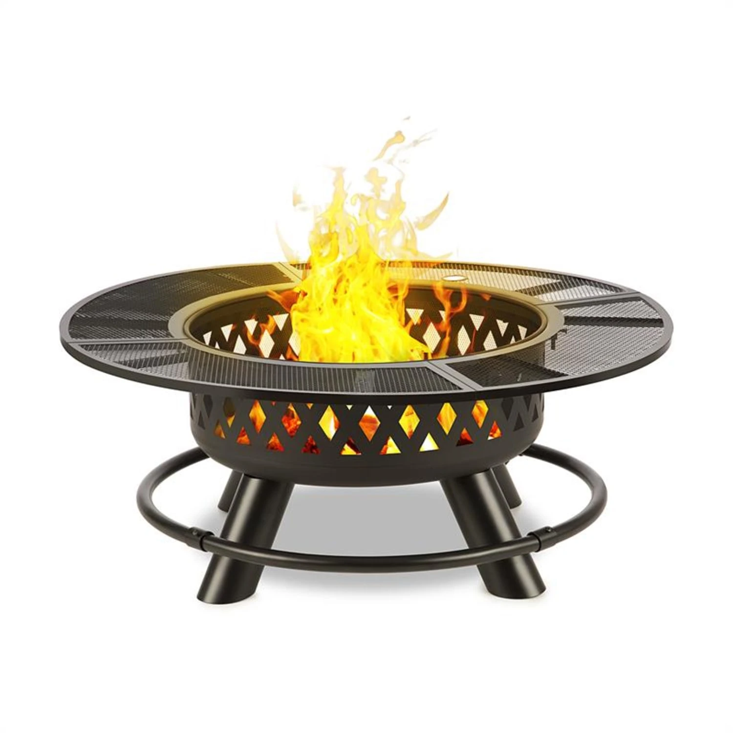Rosario 3-in-1-Feuerschale Ø120cm | 70cm Grill | Tischplatte Stahl 1 Rosario 3-in-1-Feuerschale Ø120cm | 70cm Grill | Tischplatte Stahl