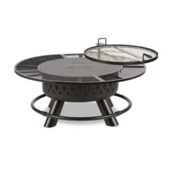 Rosario 3-in-1-Feuerschale Ø120cm | 70cm Grill | Tischplatte Stahl 15 Rosario 3-in-1-Feuerschale Ø120cm | 70cm Grill | Tischplatte Stahl -Gartendekorations Geschäft 10032141 yy 0008 titel Blumfeldt Rosario 3in1 Feuerschale