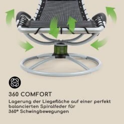 The Chiller Schwingliege 77x85x173cm 360 Comfort ComfortMesh Schwarz -Gartendekorations Geschäft 10032242 de 0003 logo