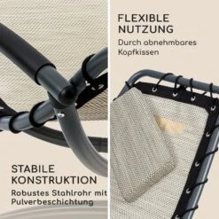 The Chiller Schwingliege 77x85x173cm 360 Comfort ComfortMesh Beige -Gartendekorations Geschäft 10032243 de 0009 logo