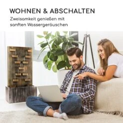 River Crossing Gartenbrunnen In/Outdoor 6W Pumpe 10m Kabel Verzinkt -Gartendekorations Geschäft 10032260 de 0005 logo