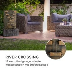 River Crossing Gartenbrunnen In/Outdoor 6W Pumpe 10m Kabel Verzinkt -Gartendekorations Geschäft 10032260 de 0007 logo