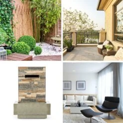 Watergate Gartenbrunnen In/Outdoor 15W Pumpe 10m Kabel Verzinkt -Gartendekorations Geschäft 10032262 yy 0007 ambient