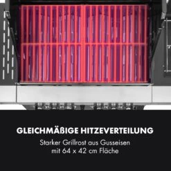 Tomahawk 4.2 SBG Gasgrill 6 Brenner 20,7 KW 64x42cm Grill Edelstahl -Gartendekorations Geschäft 10032308 de 0007 logo