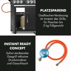 Tomahawk 4.2 SBG Gasgrill 6 Brenner 20,7 KW 64x42cm Grill Edelstahl -Gartendekorations Geschäft 10032308 de 0009 logo