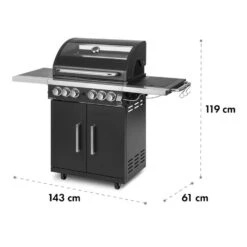 Tomahawk 4.2 SBG Gasgrill 6 Brenner 20,7 KW 64x42cm Grill Edelstahl -Gartendekorations Geschäft 10032308 yy 0012 logo Klarstein Tomahawk SBG Gasgrill Edelstahl