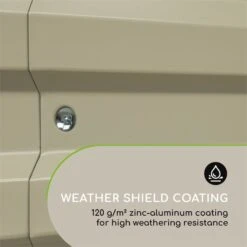 High Grow Straight Hochbeet 180x60x90cm 970l Stahl Verzinkt Beige -Gartendekorations Geschäft 10032317 yy 0007 logo Blumfeldt High Grow Straight Hochbeet 180x60x90cm