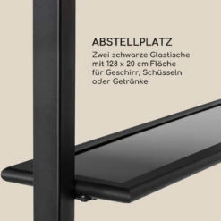 Steakhouse Grilldach 220x215x140cm PE 180 G/m² Flammhemmend Stahl Grau -Gartendekorations Geschäft 10032523 de 0007 logo