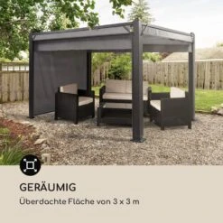 Pantheon Cortina Pavillon Mit Dach 3x3m 4 Seitenteile -Gartendekorations Geschäft 10032525 de 0004 logo