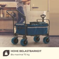 Easy Rider Bollerwagen Bis 70kg Teleskopstange Zusammenklappbar Blau -Gartendekorations Geschäft 10032542 de 0010 logo