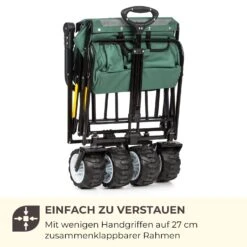 Easy Rider Bollerwagen Bis 70kg Teleskopstange Zusammenklappbar Grün -Gartendekorations Geschäft 10032543 de 0007 logo