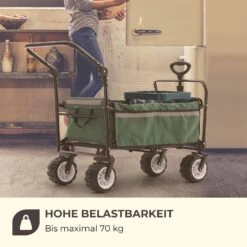 Easy Rider Bollerwagen Bis 70kg Teleskopstange Zusammenklappbar Grün -Gartendekorations Geschäft 10032543 de 0010 logo